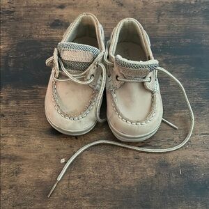 Sperry Tan Baby Boat Shoes
